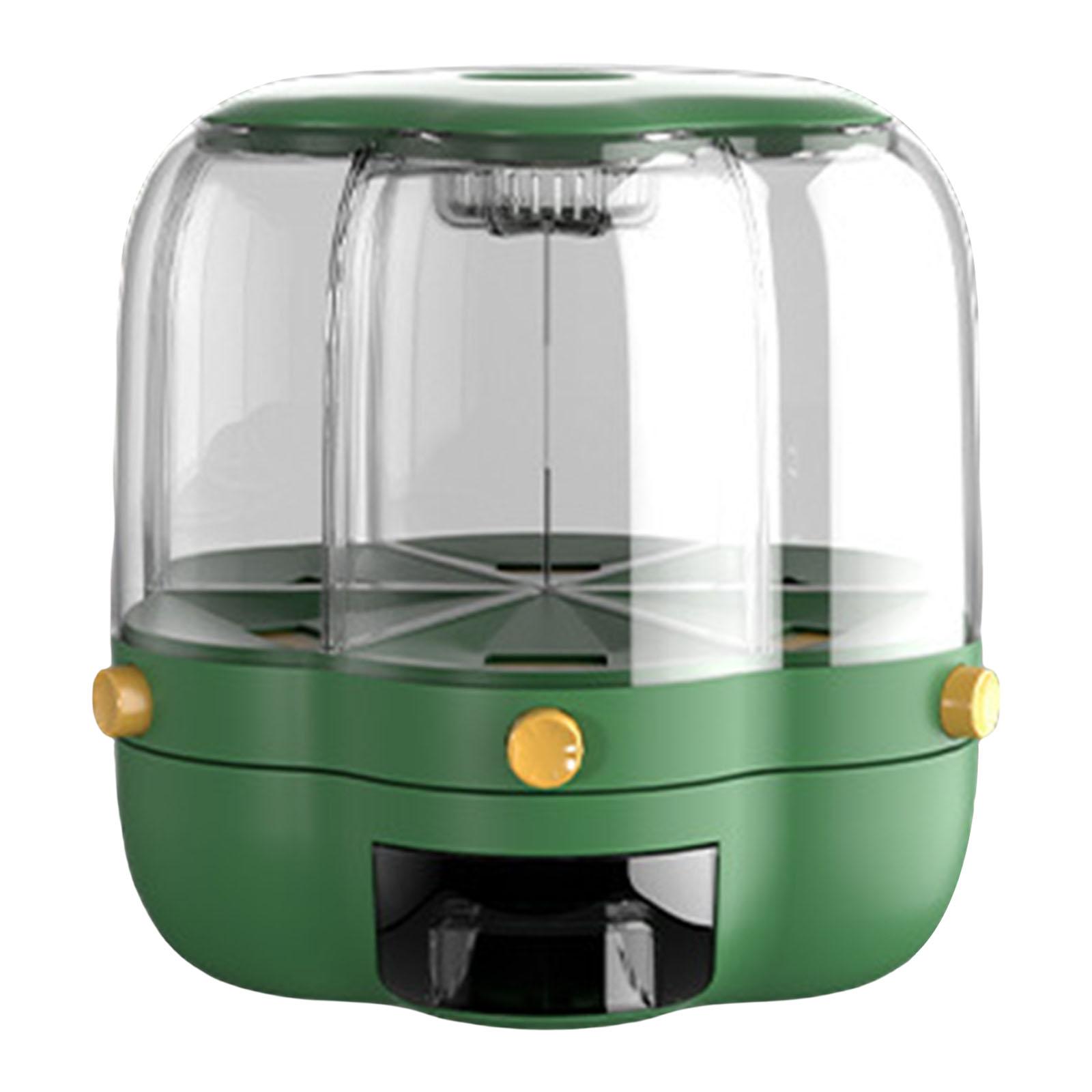 Kitchen Baking Pantry - Rotating Cereal Dispenser Rice Bucket Grain