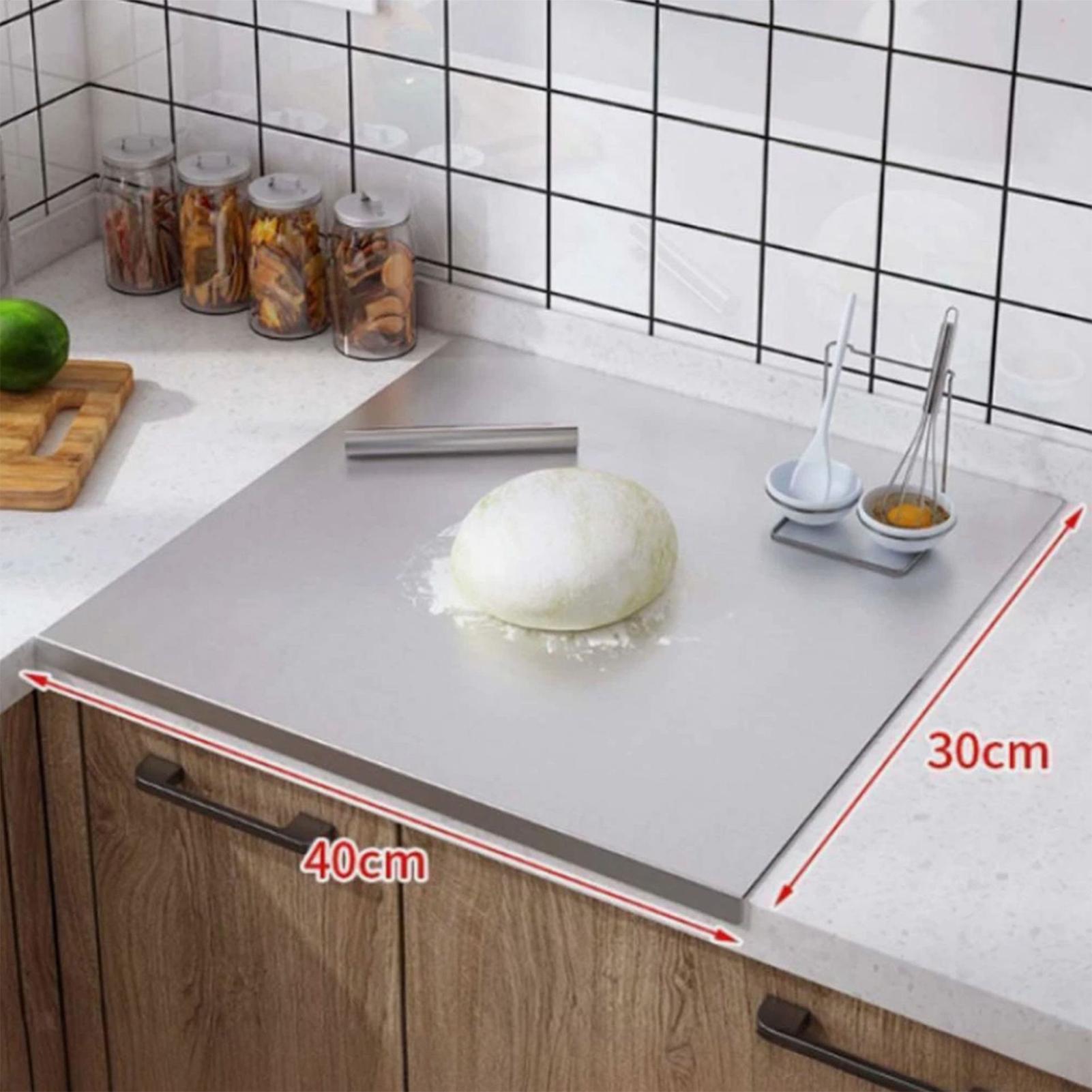 Baking In Kitchen - Stainless Steel Cutting Board Nonstick Double-Sided