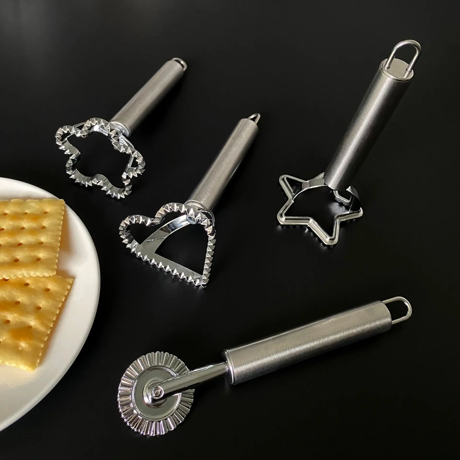 Baking Kitchen At Home - yesSquare Round Ravioli Stamp Pasta Cutter