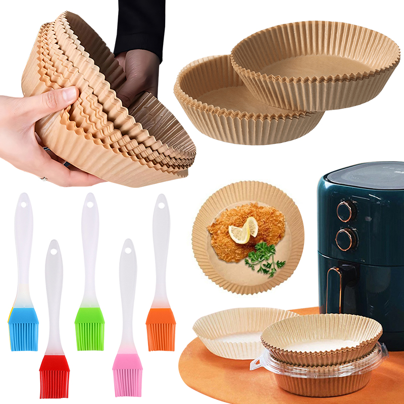 Kitchen Baking Set - 50/100PCS Air Fryer Paper Plate with