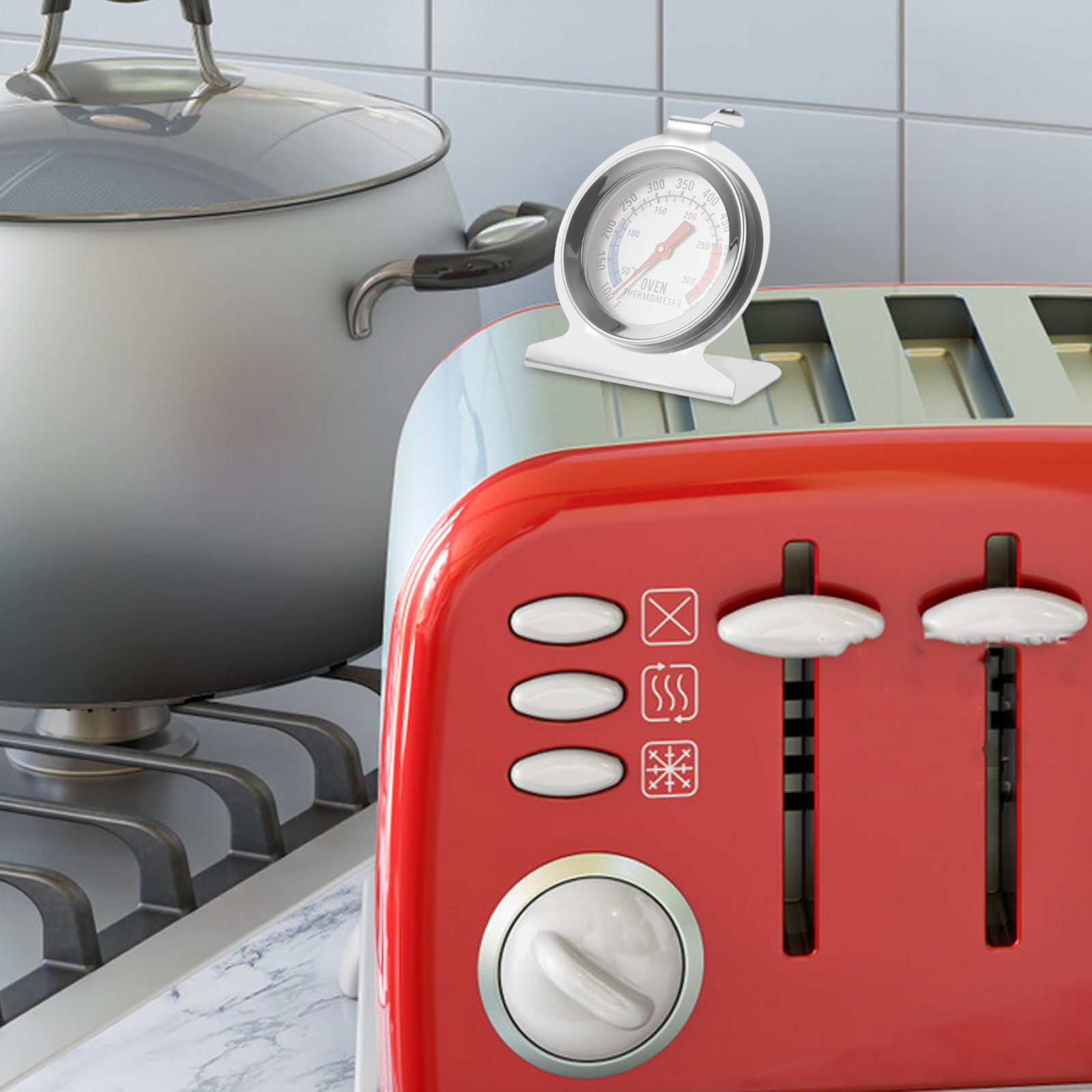 Kitchen Baking Cooking - 2Pcs Stainless Steel Oven Thermometer Multi-Functional