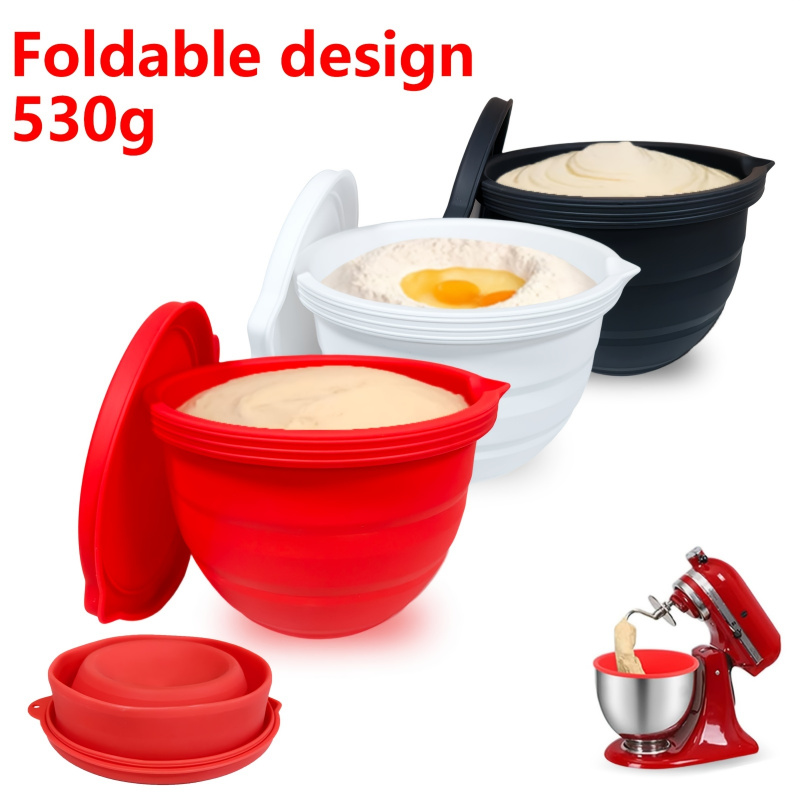 Baking Kitchen Set Up - Foldable silicone bowl liner for 5-quart