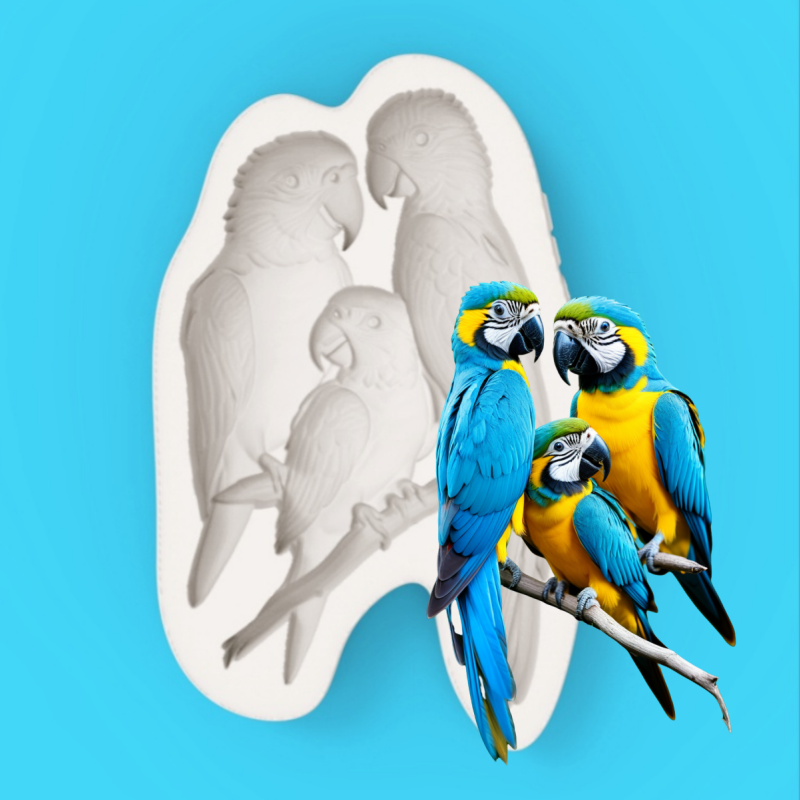 Macaw Family Silicone Baking M - đánh giá và giá Silicone Cake Mold
