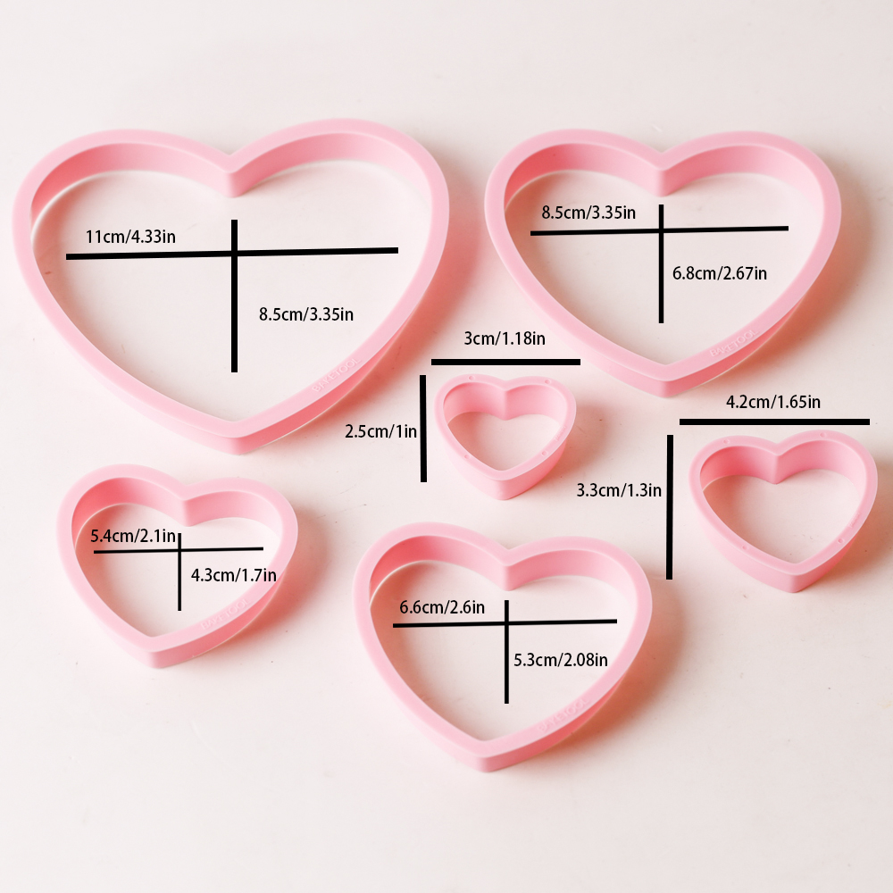 1set/3sets Pink Heart Star Flo - đánh giá và giá Kitchen Baking Set