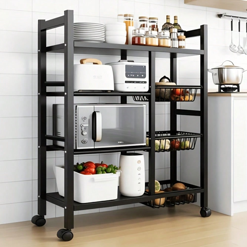 Movable Kitchen Storage Rack W - đánh giá và giá Kitchen Baking Pantry