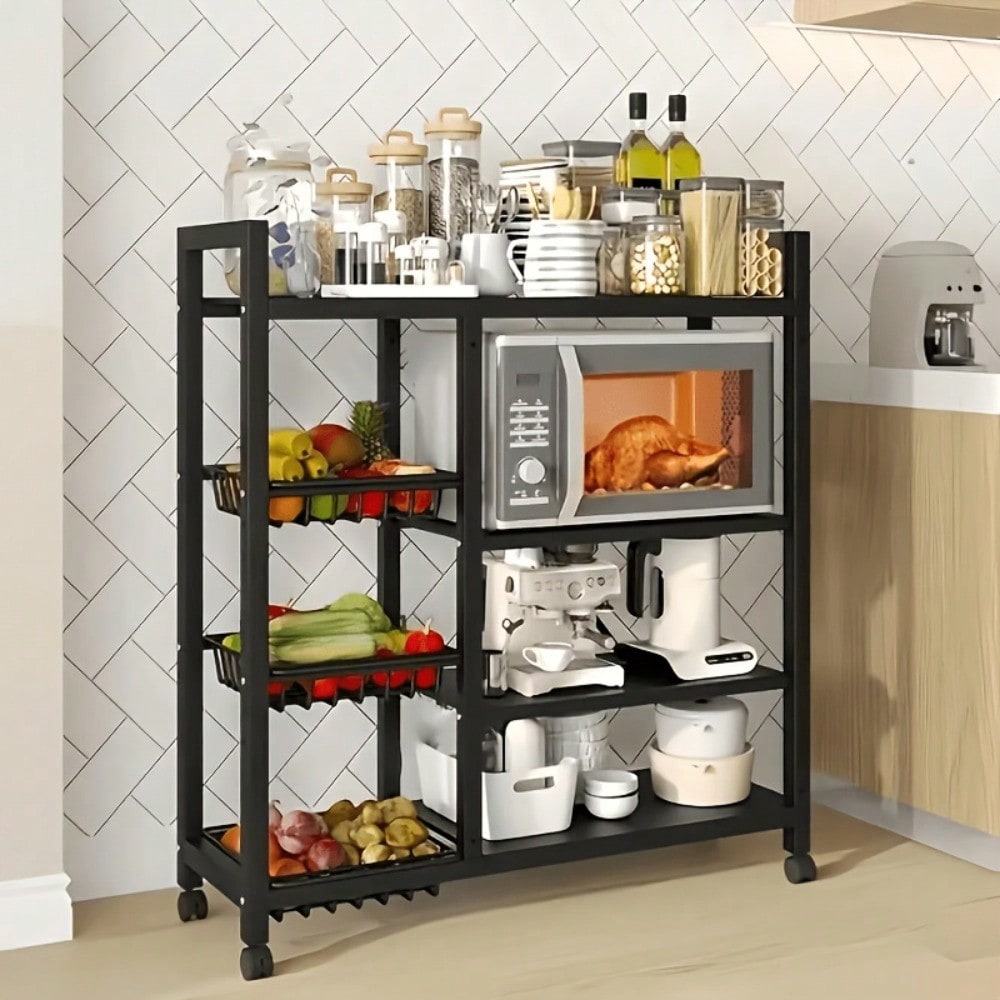 Movable Kitchen Storage Rack W - đánh giá và giá Kitchen Baking Pantry