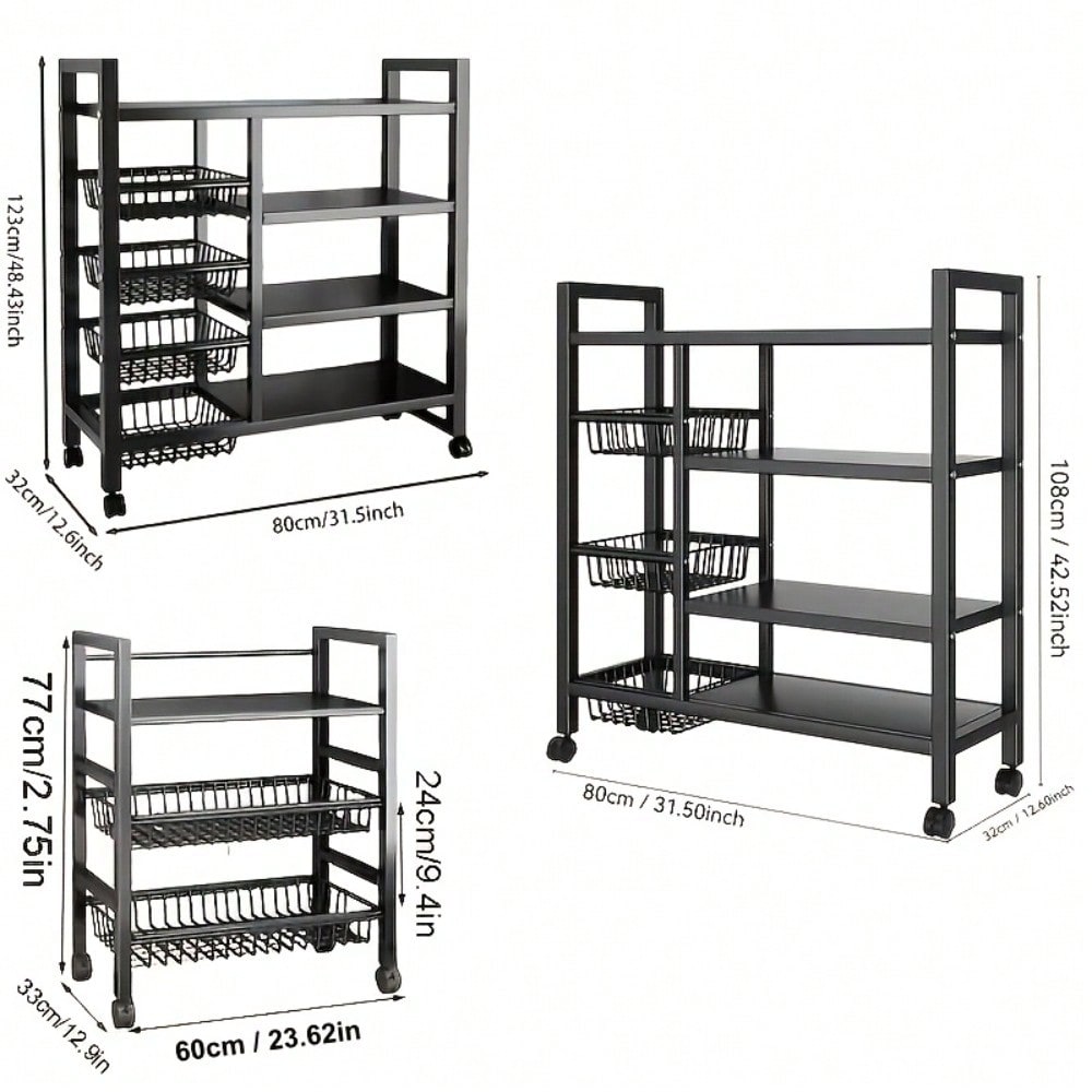 Movable Kitchen Storage Rack W - đánh giá và giá Kitchen Baking Pantry