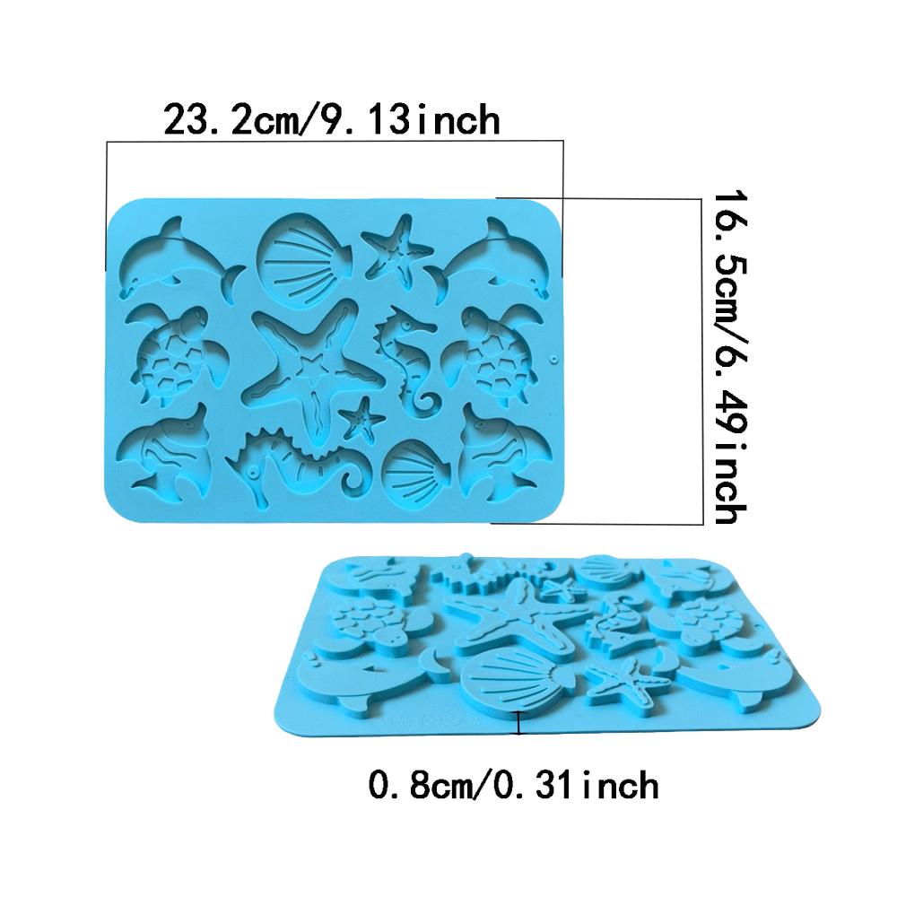 1pc Marine creature shaped cho - đánh giá và giá Silicone Cake Mold