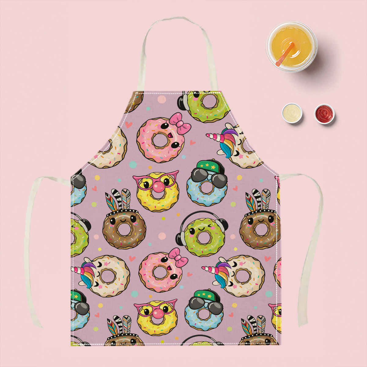 1pc Cute Cartoon Donut Apron F - đánh giá và giá Kitchen Baking Area Ideas
