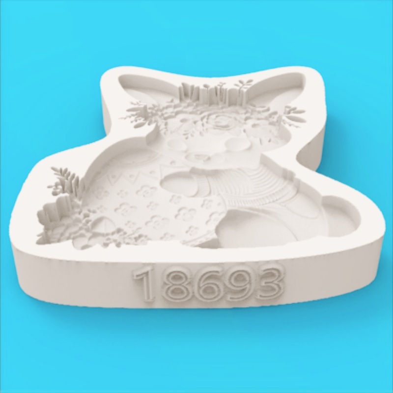 Easter Wreath Bunny Silicone B - đánh giá và giá Silicone Cake Mold
