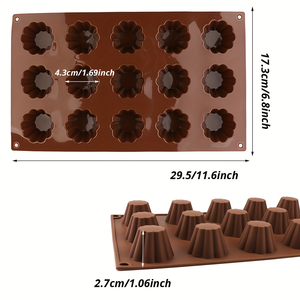 1 X 15-Cavity Silicone Cake Mo - đánh giá và giá Silicone Cake Mold