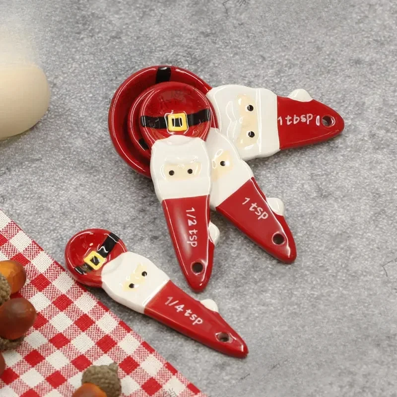 4pcs Christmas Measuring Spoon - đánh giá và giá Kitchen Baking Gifts