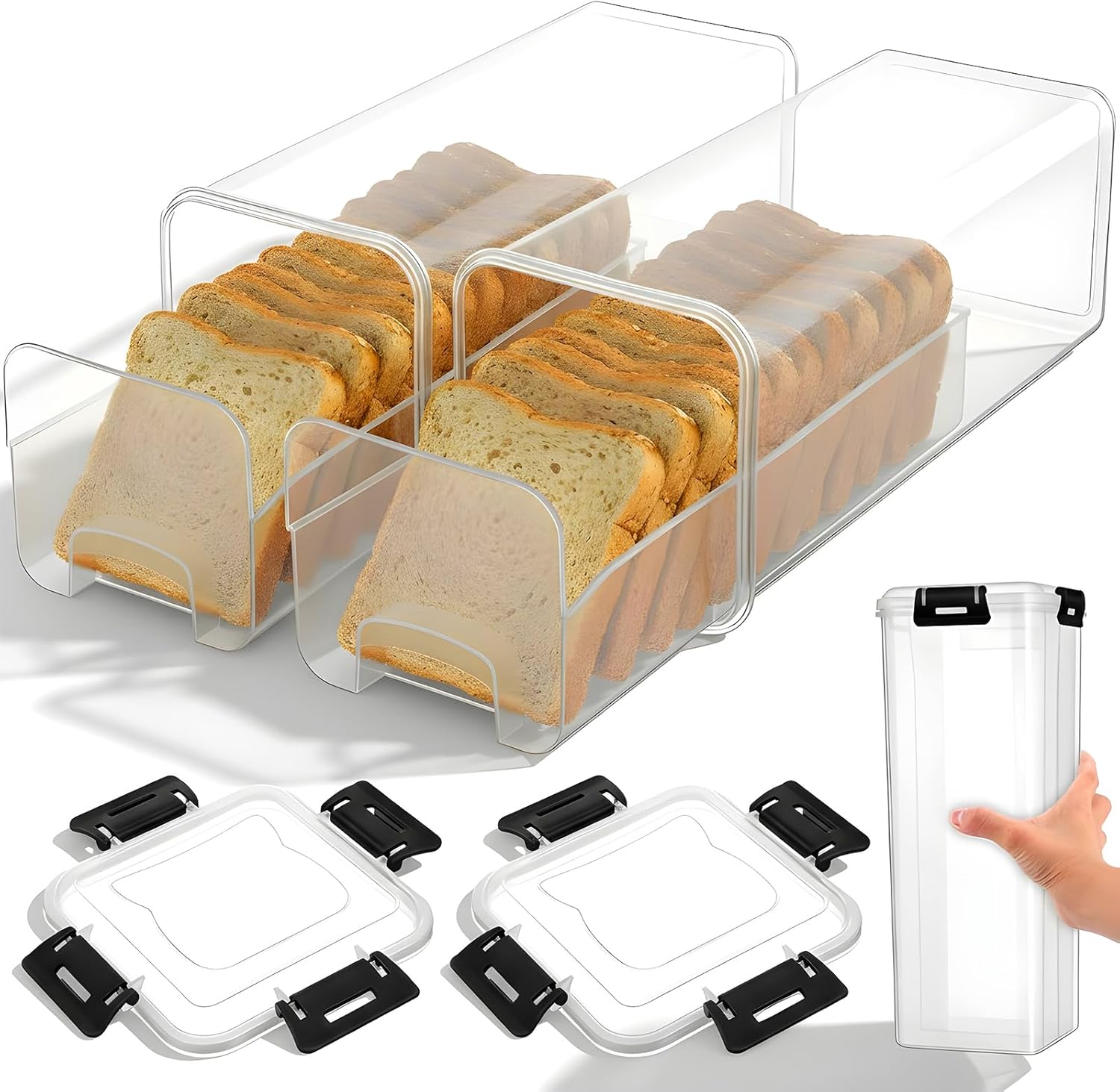 Bread Storage Container with A - đánh giá và giá Kitchen Baking Tray
