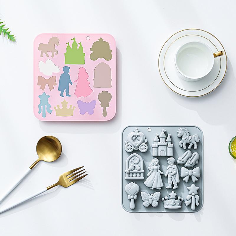 12 Cavity 3D Bow Castle Horse  - đánh giá và giá Silicone Cake Mold