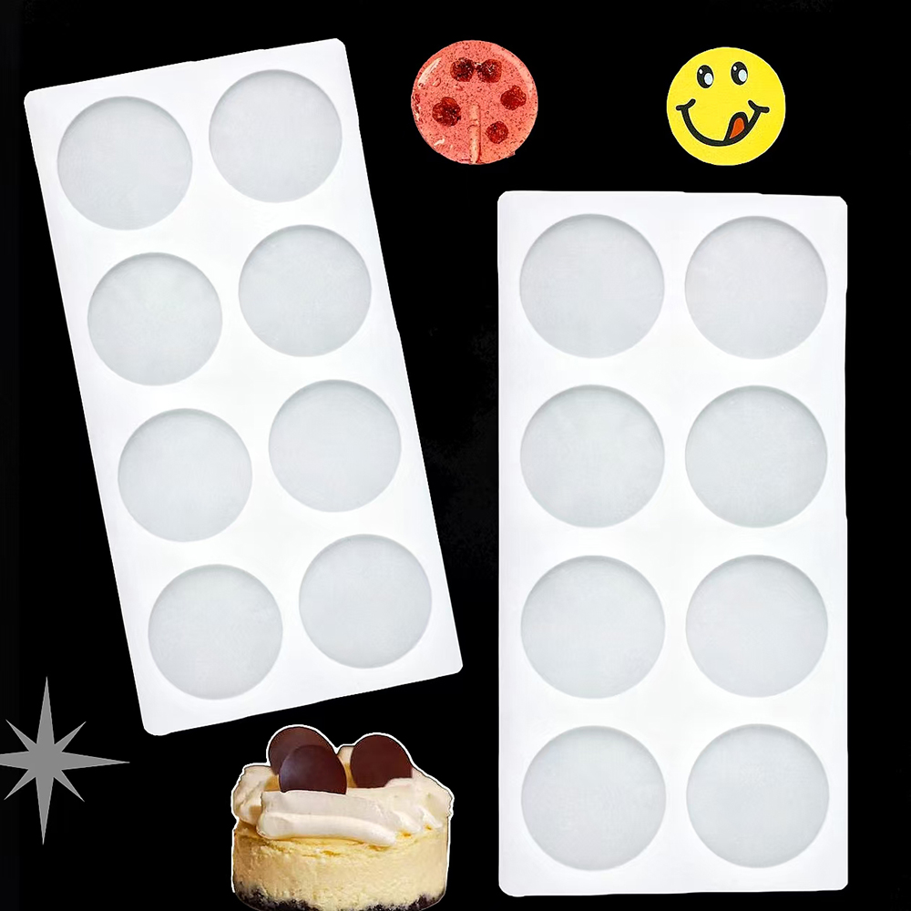 8-cavity cylindrical sugar fli - đánh giá và giá Silicone Cake Mold