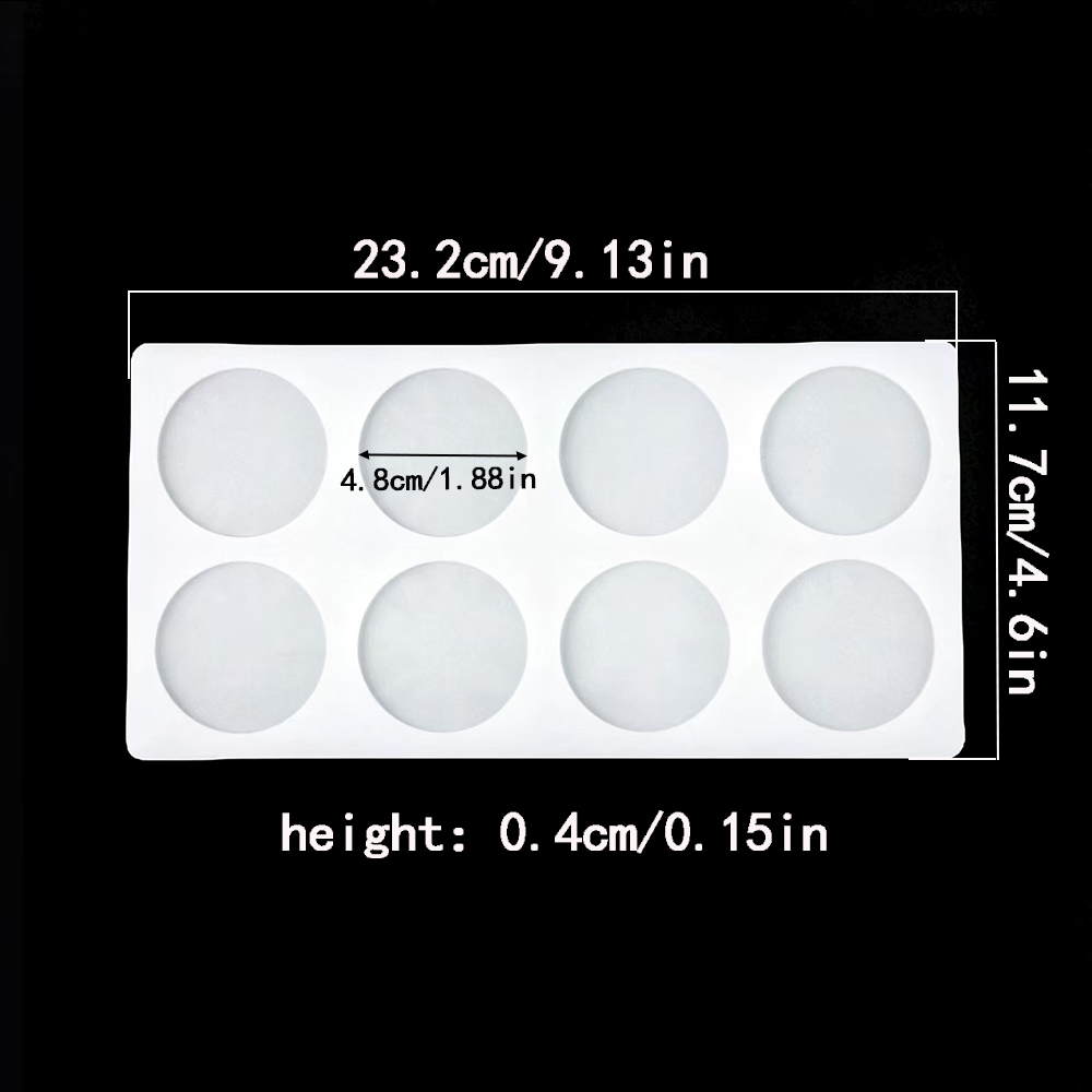 8-cavity cylindrical sugar fli - đánh giá và giá Silicone Cake Mold