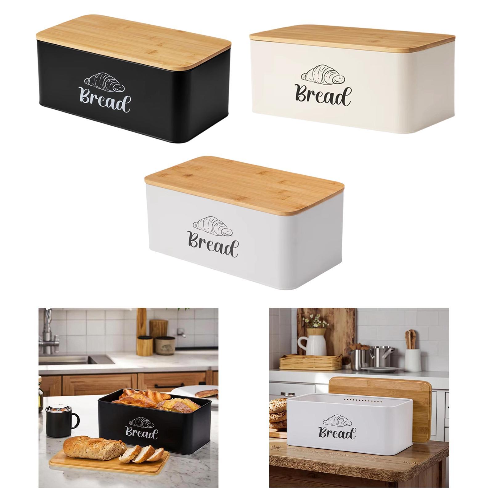 Bread Box for Kitchen Countert - đánh giá và giá Kitchen Baking Pantry