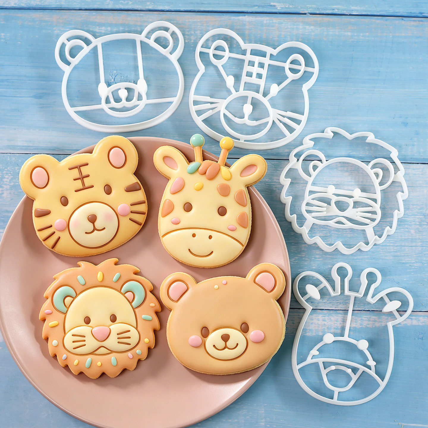 4 Pcs Animal Cookie Cutters Se - đánh giá và giá Kitchen Baking Set
