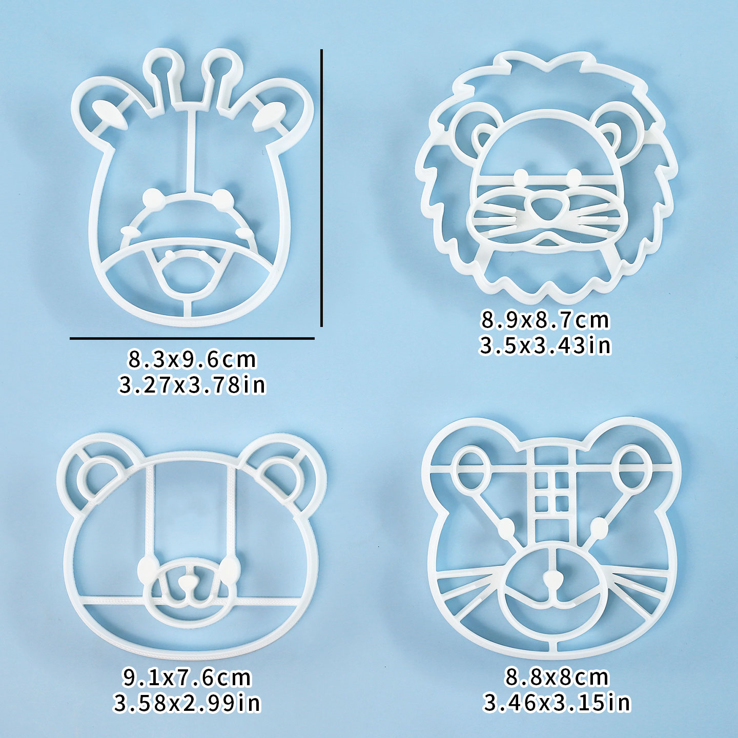 4 Pcs Animal Cookie Cutters Se - đánh giá và giá Kitchen Baking Set