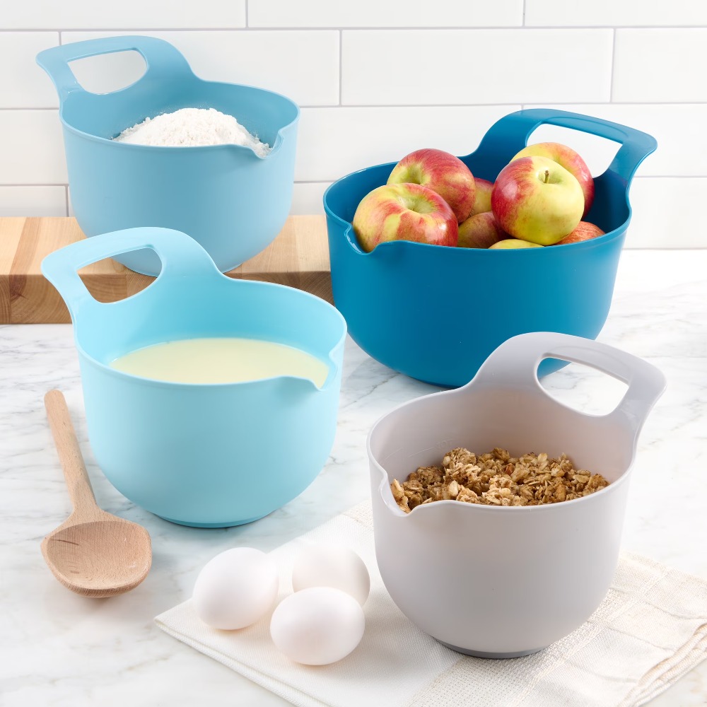 Nesting Plastic Mixing Bowls S - đánh giá và giá Kitchen Baking Utensils