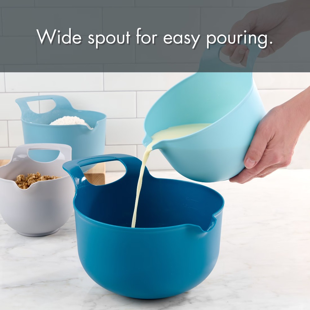 Nesting Plastic Mixing Bowls S - đánh giá và giá Kitchen Baking Utensils