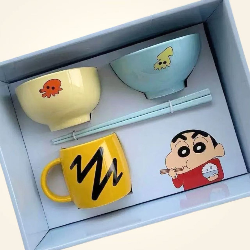 Crayon Shinchan Ceramic Tablew - đánh giá và giá Kitchen Baking Gifts