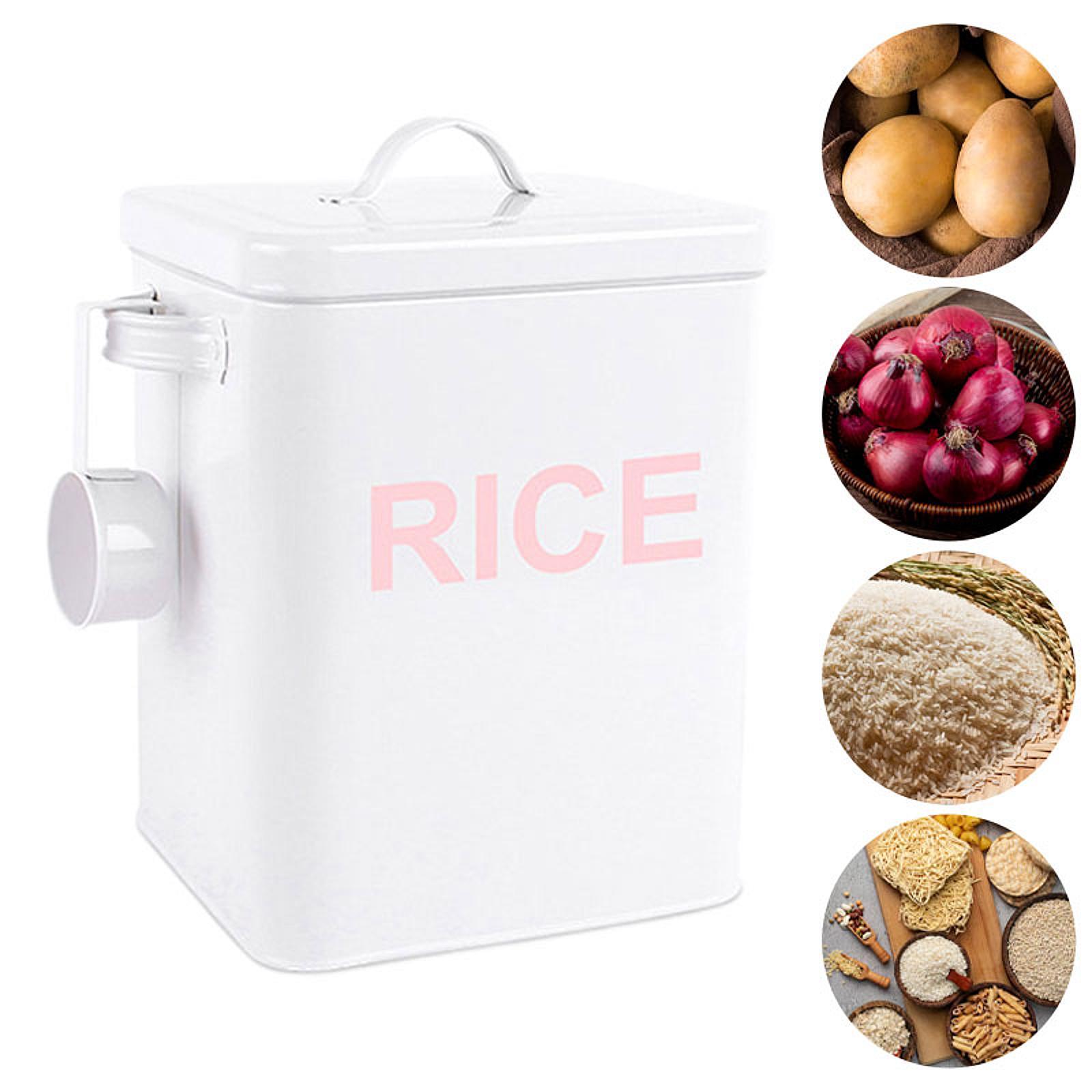 Sealed Metal Rice Storage Box  - đánh giá và giá Kitchen Baking Pantry