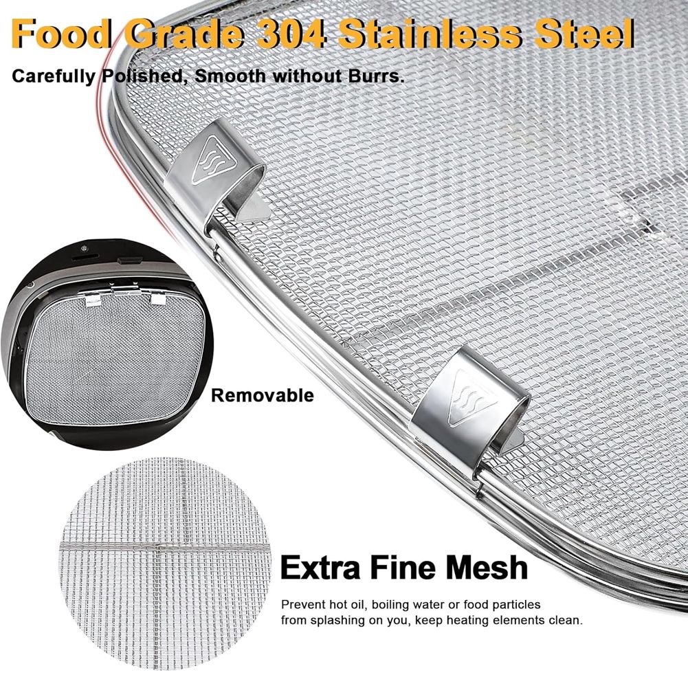 M02K-Stainless Steel Splatter  - đánh giá và giá Ninja Air Fryer Af300