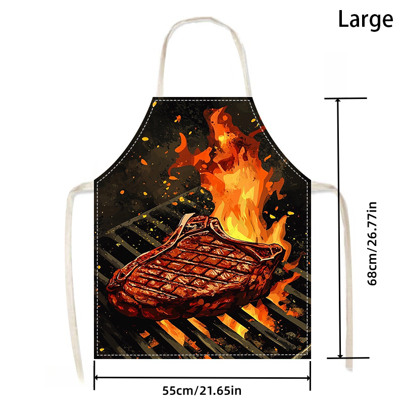 1pc BBQ Steak Apron with Flame - đánh giá và giá Kitchen Baking Area Ideas