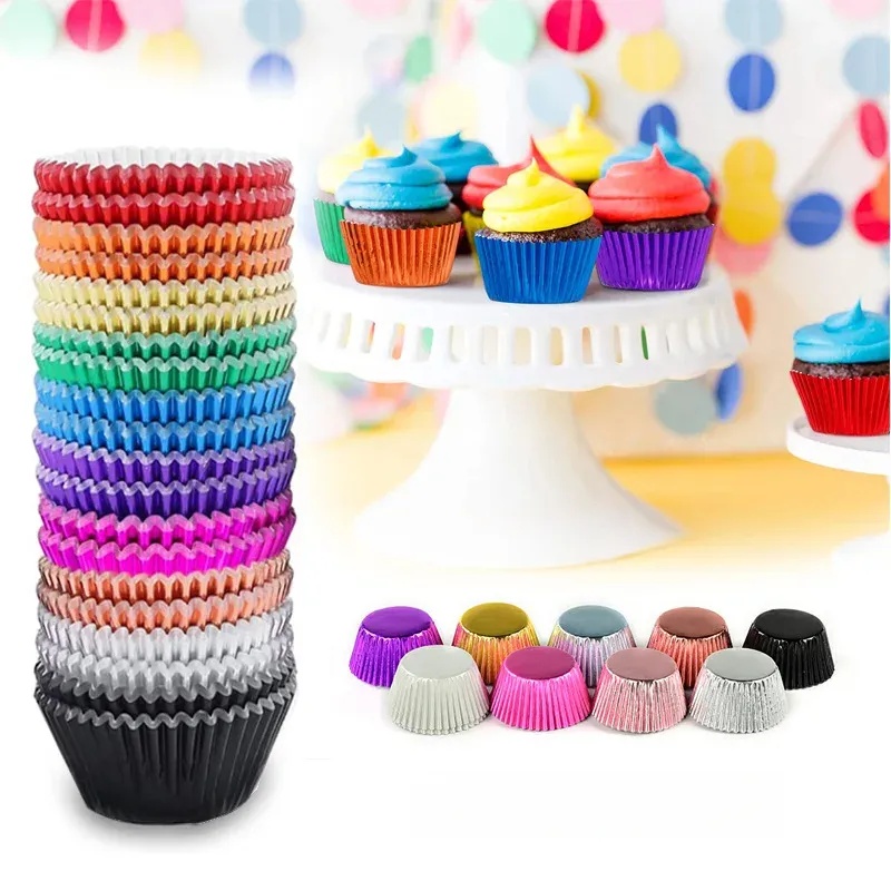 100 piece set of gold foil cup - đánh giá và giá Kitchen Baking Set