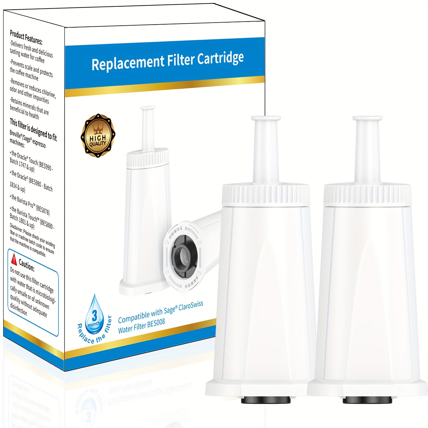 Replacement Water Filter for B - đánh giá và giá Breville Espresso Barista Touch