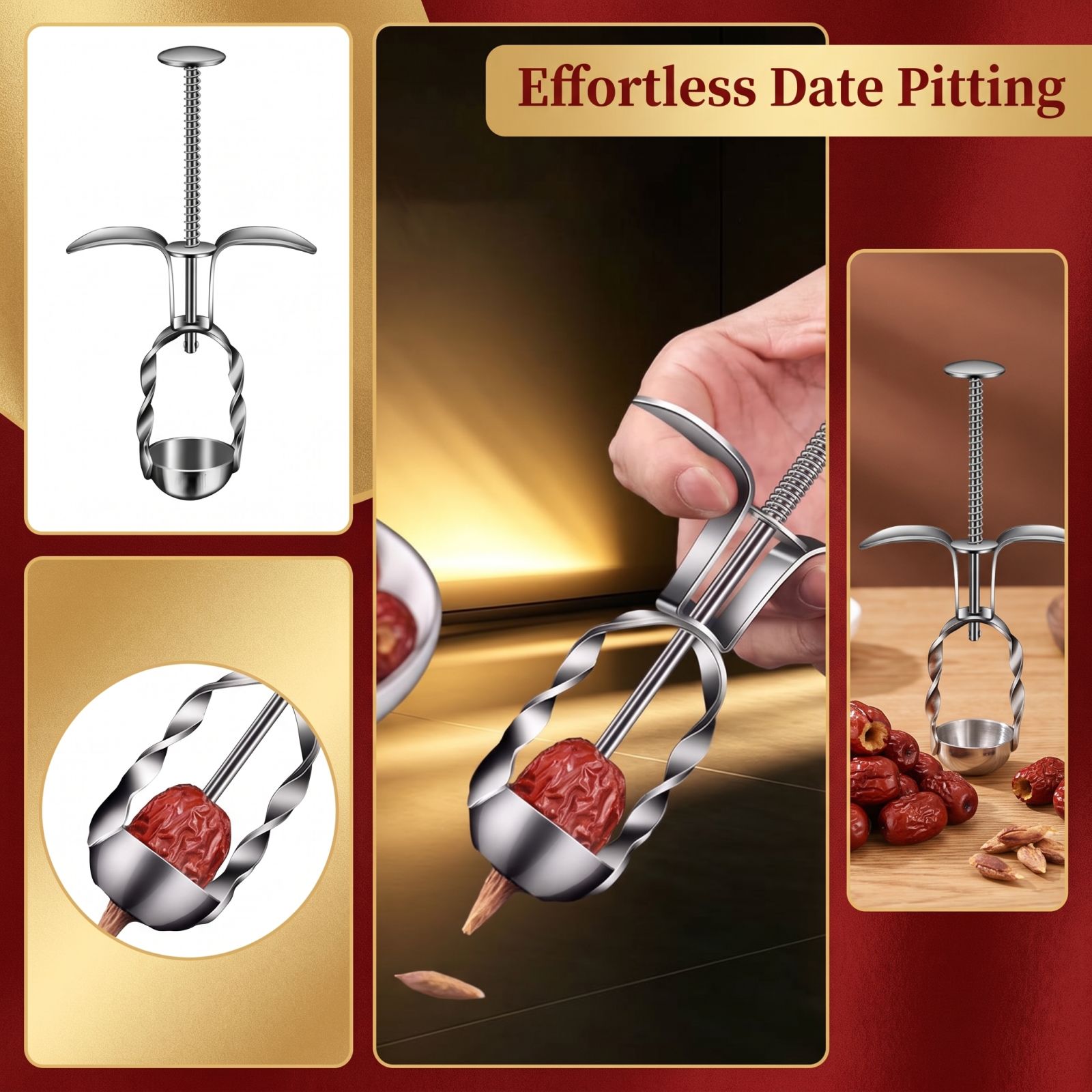 Stainless Steel Red Date Pitte - đánh giá và giá Kitchen Baking Cooking