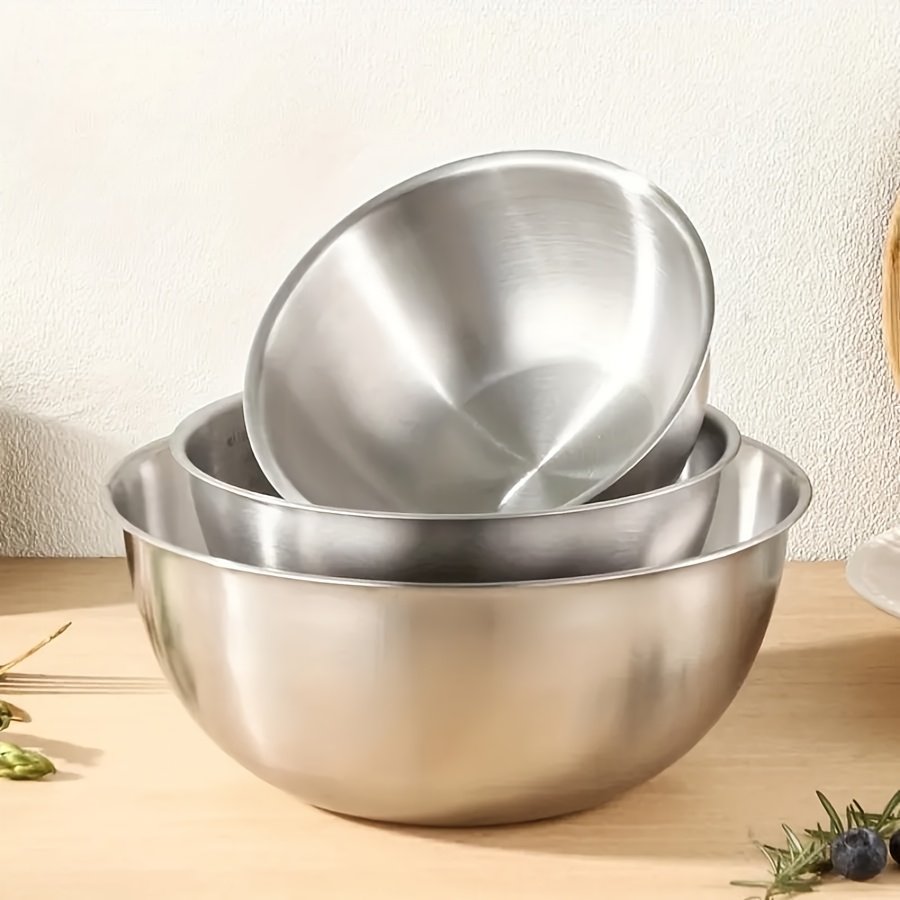 3pcs Stainless Steel Salad Bow - đánh giá và giá Kitchen Baking Set