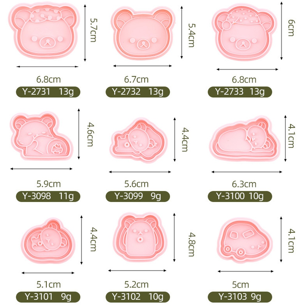 Cute Bear Cookie Mold Cartoon  - đánh giá và giá Kitchen Baking Area Ideas