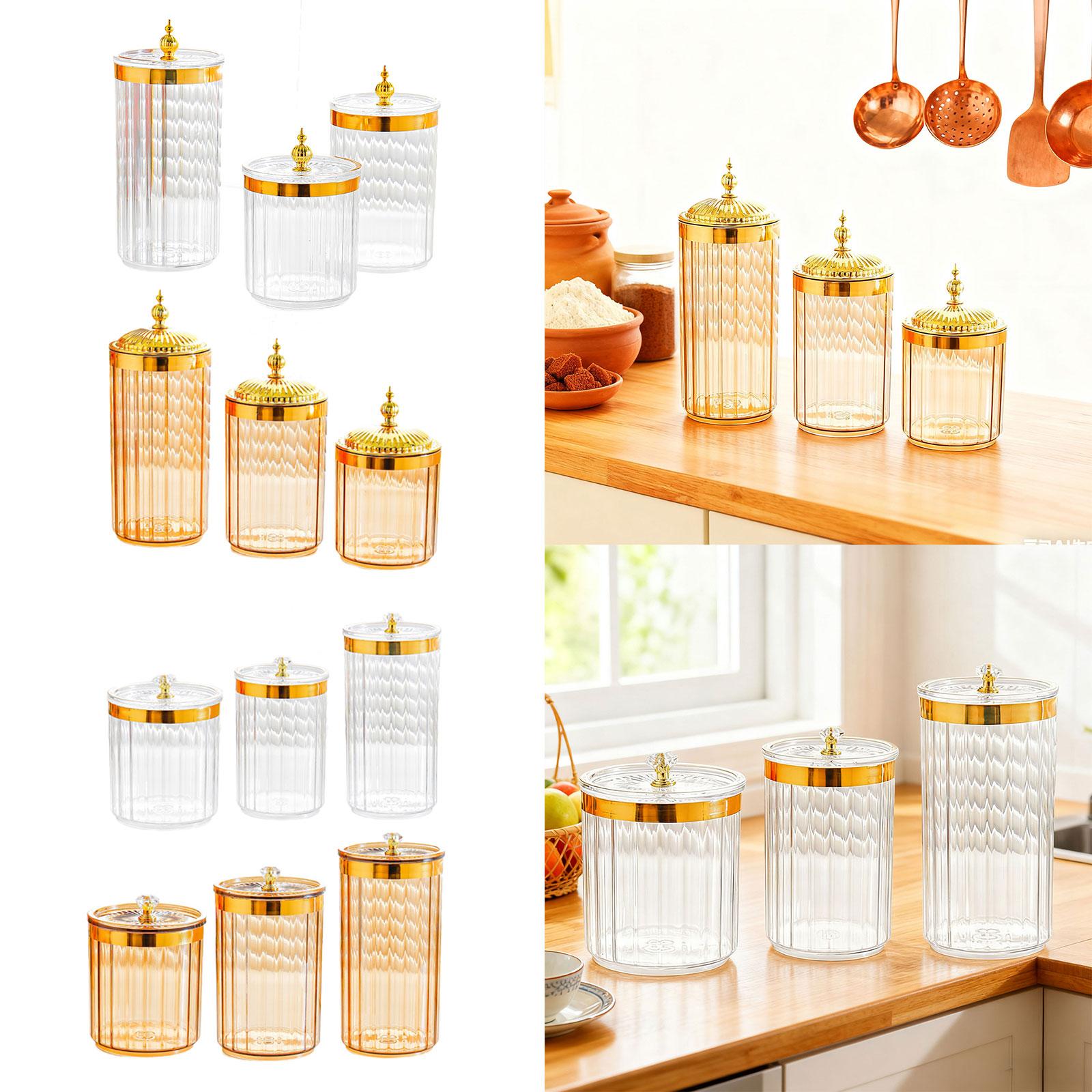 Airtight Transparent Storage J - đánh giá và giá Kitchen Baking Pantry