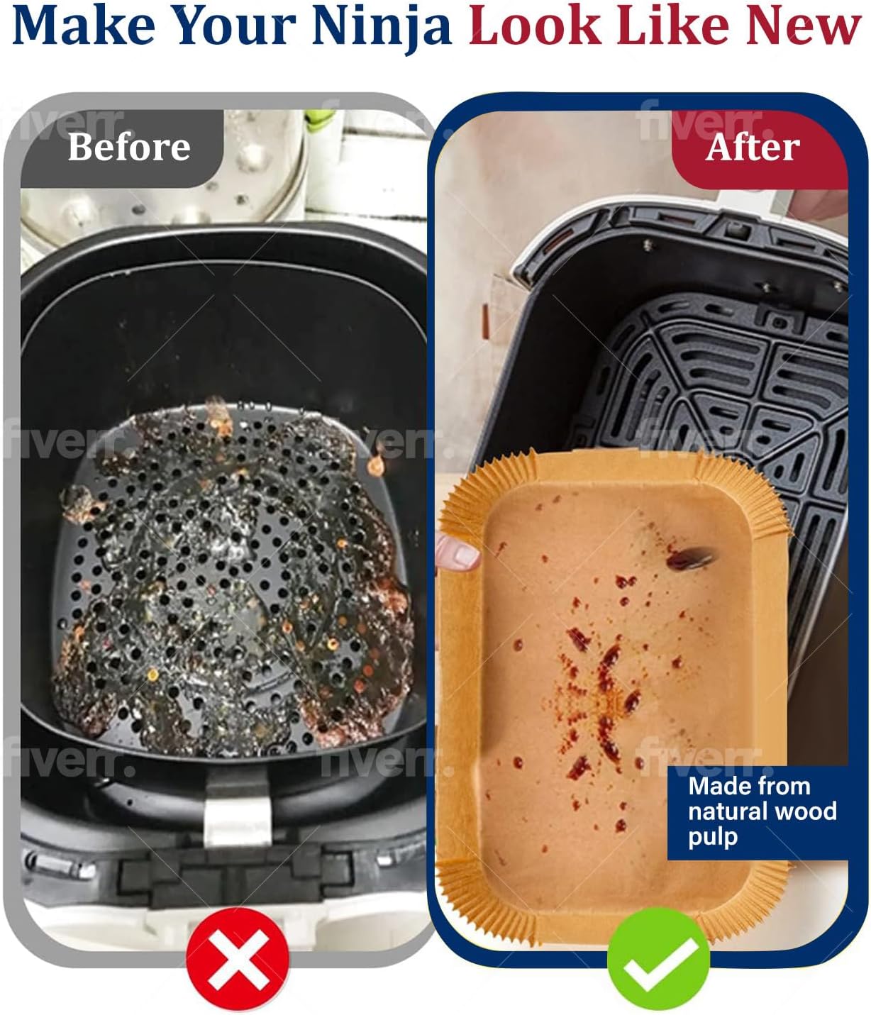 Air Fryer Cooking Baking Paper - đánh giá và giá Ninja Air Fryer Af300