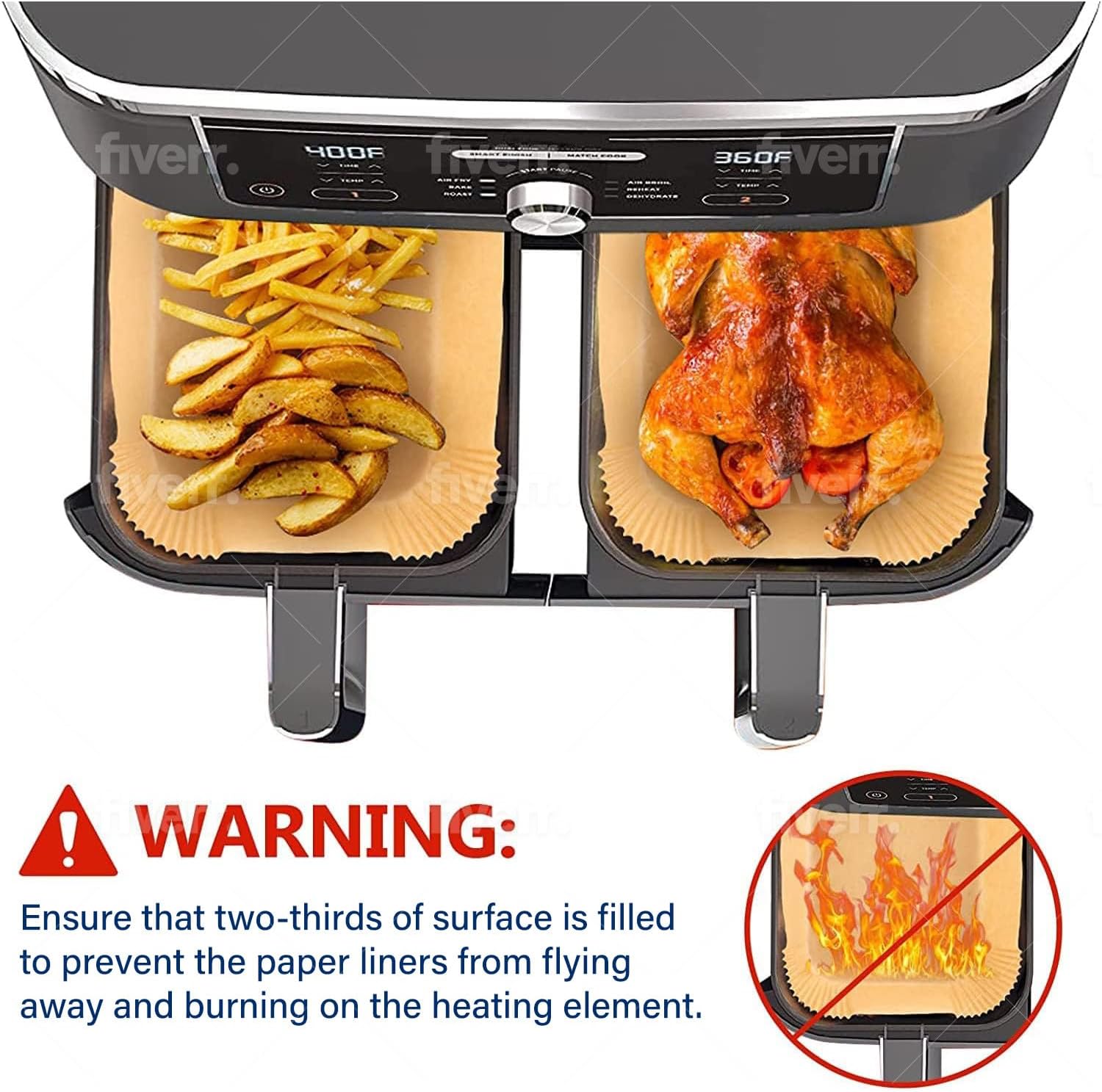 Air Fryer Cooking Baking Paper - đánh giá và giá Ninja Air Fryer Af300