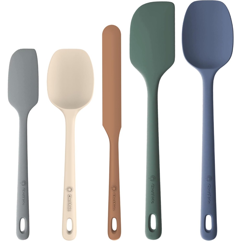 5 Piece Silicone Spatula Set F - đánh giá và giá Baking Kitchen Set Up