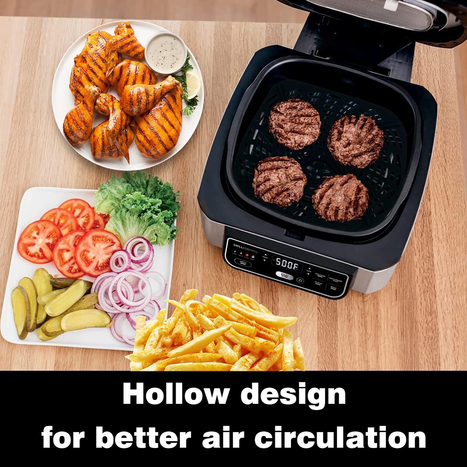 2 PC Reusable Silicone Liner S - đánh giá và giá Ninja Air Fryer Af300