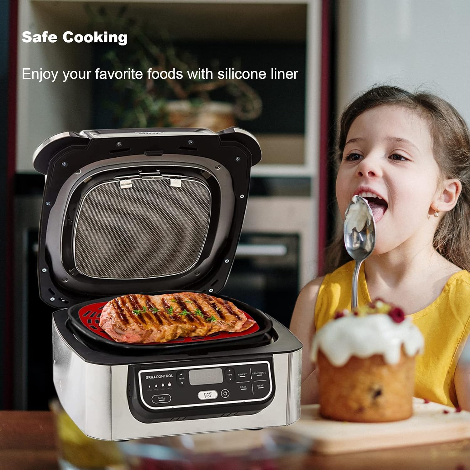 2 PC Reusable Silicone Liner S - đánh giá và giá Ninja Air Fryer Af300