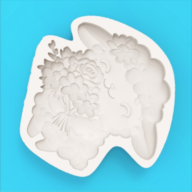 Healing-Themed Ranch Bouquet L - đánh giá và giá Silicone Cake Mold