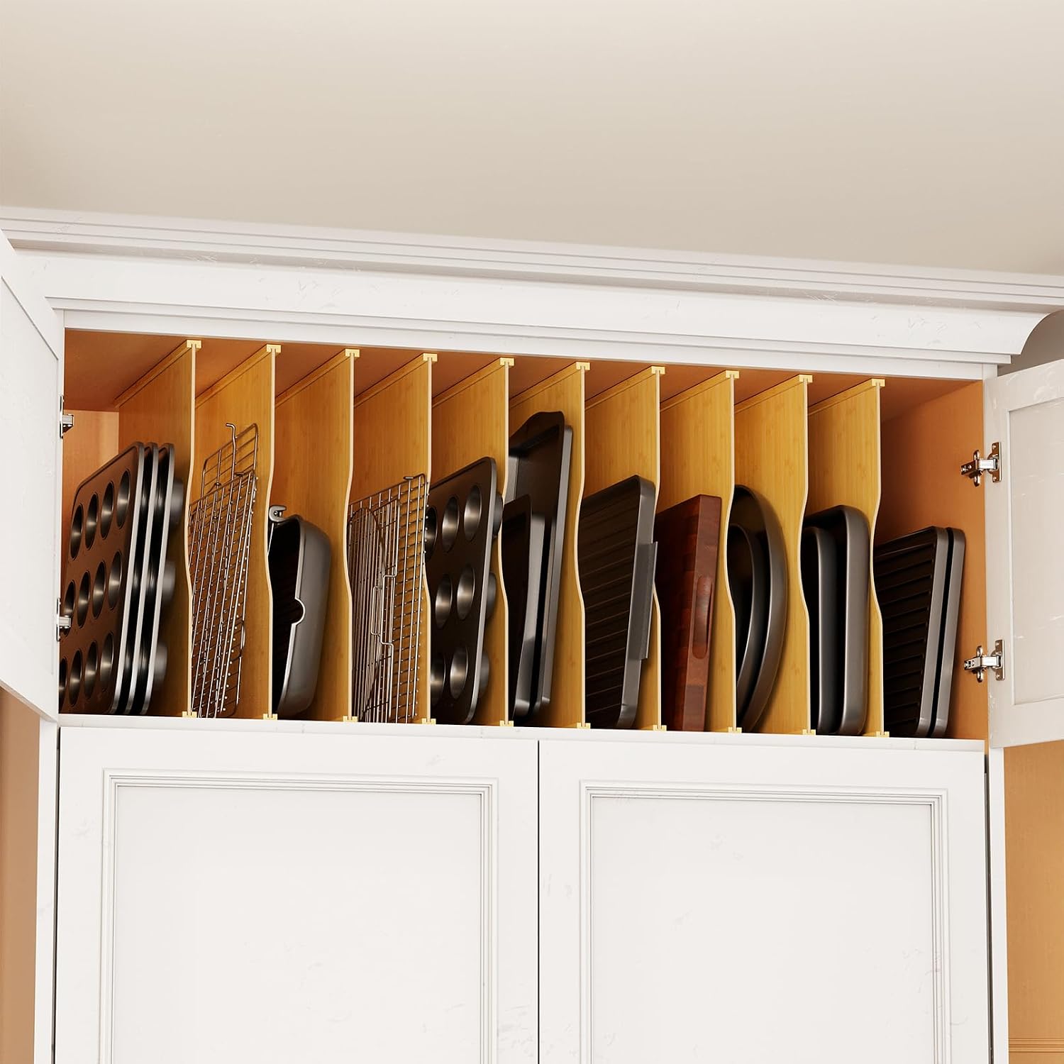 10 Pack Bamboo Tray Dividers f - đánh giá và giá Kitchen Baking Pantry